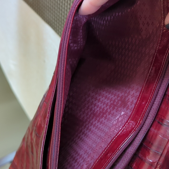 Vintage Red eelskin clutch - Picture 8 of 14